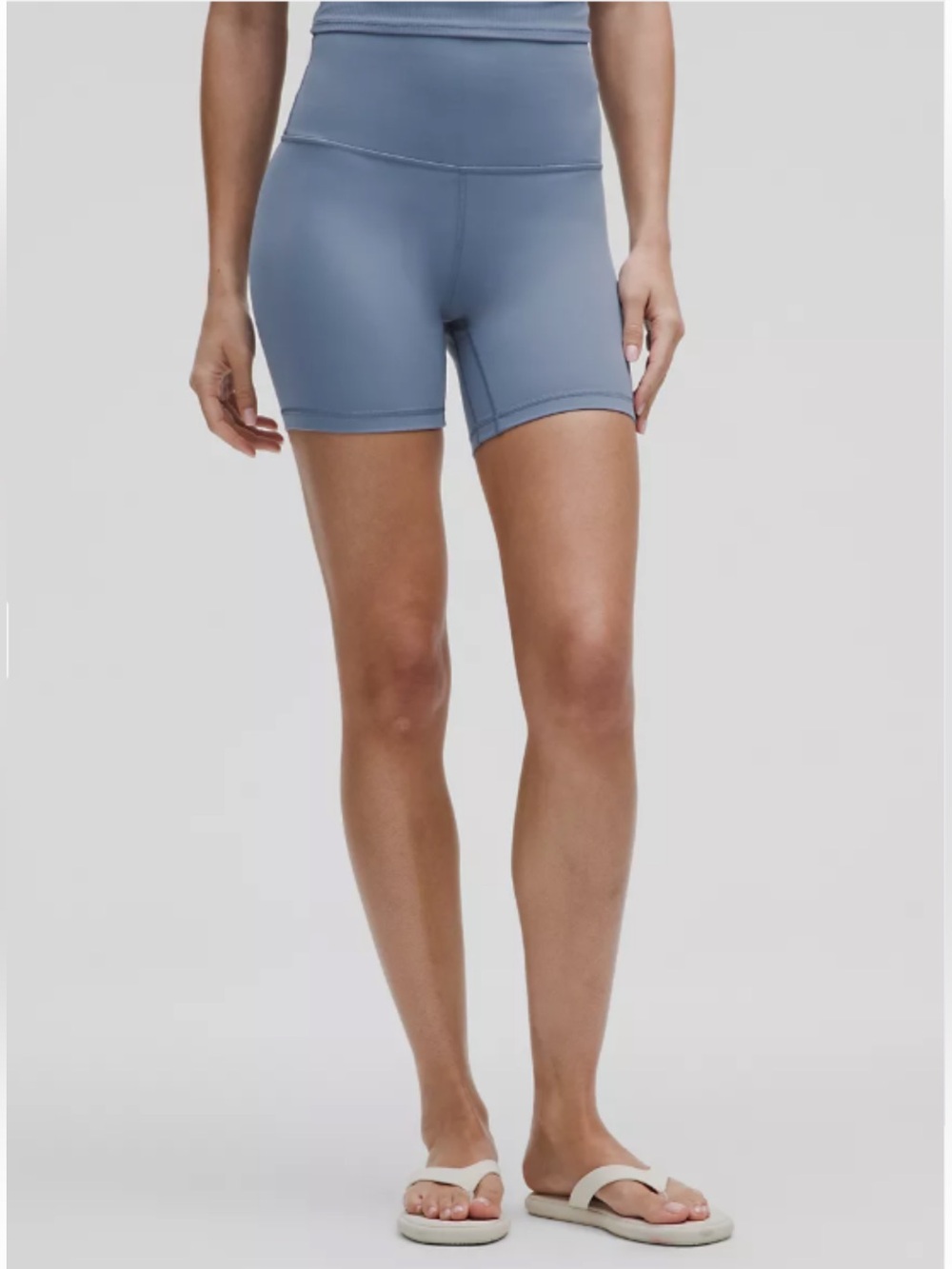 LULULEMON | Align High Rise Short 6” In Washed Denim - Picture 2 of 8